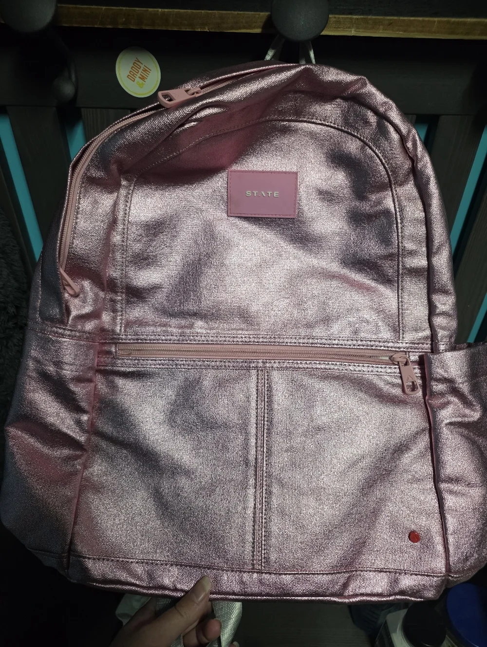 STATE Metallic Pink Backpack
